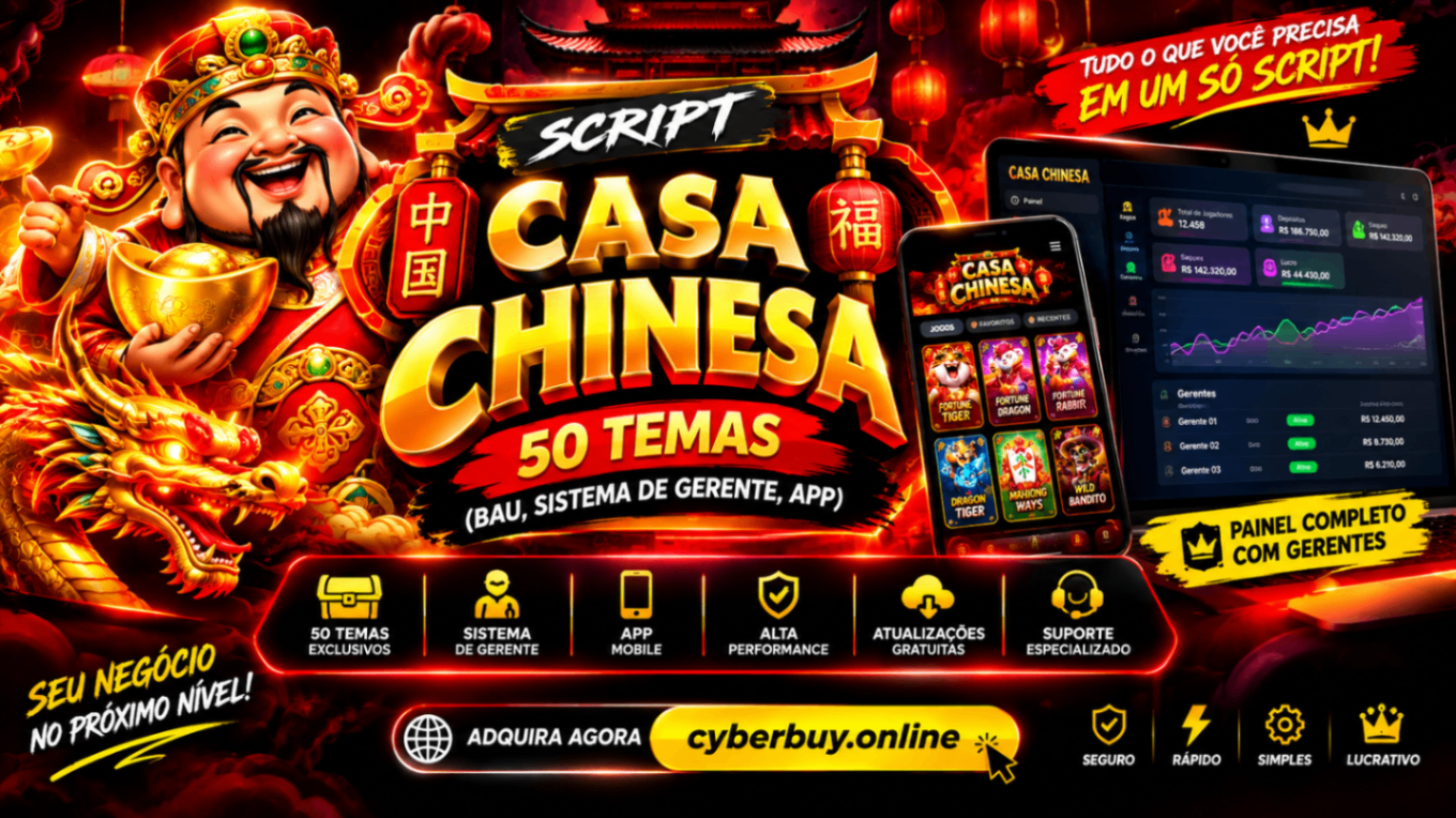 🎰 • Script CASA CHINESA 50 TEMAS ( Bau, Sistema de Gerente, App )