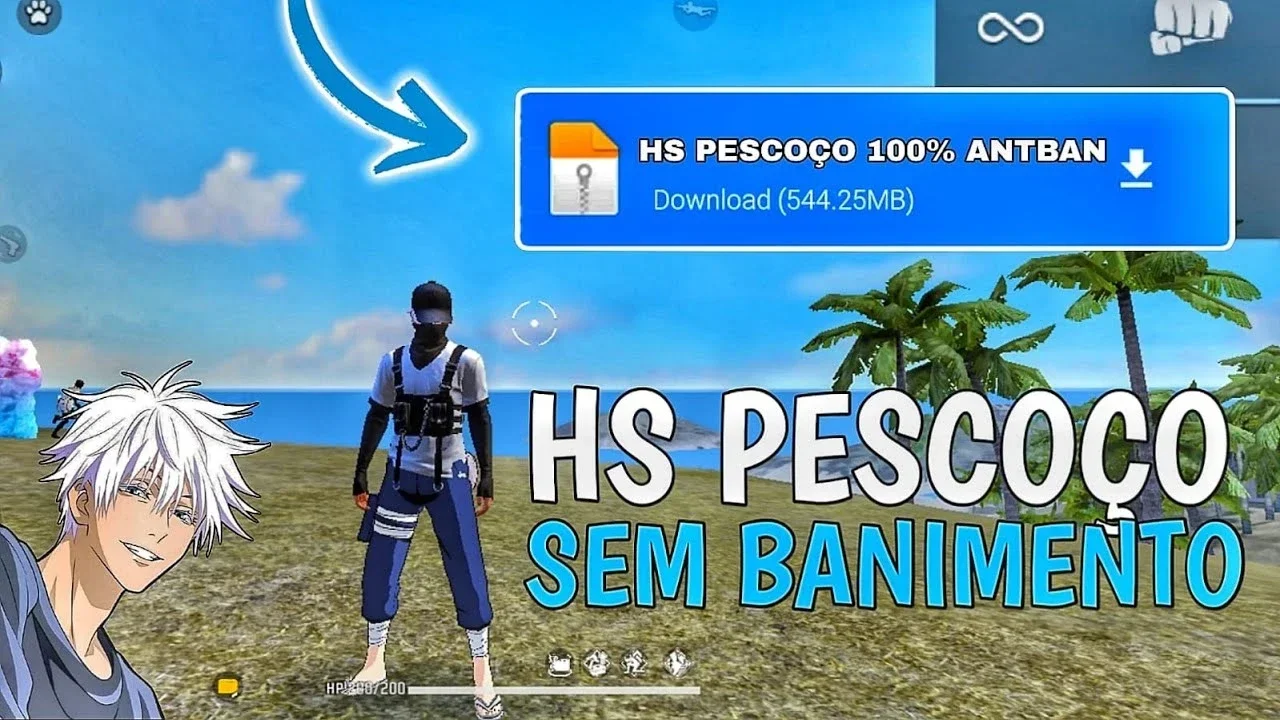HS PESCOÇO FREEFIRE XIT VIP 100% ATUALIZADO ANDROIDA E IOS