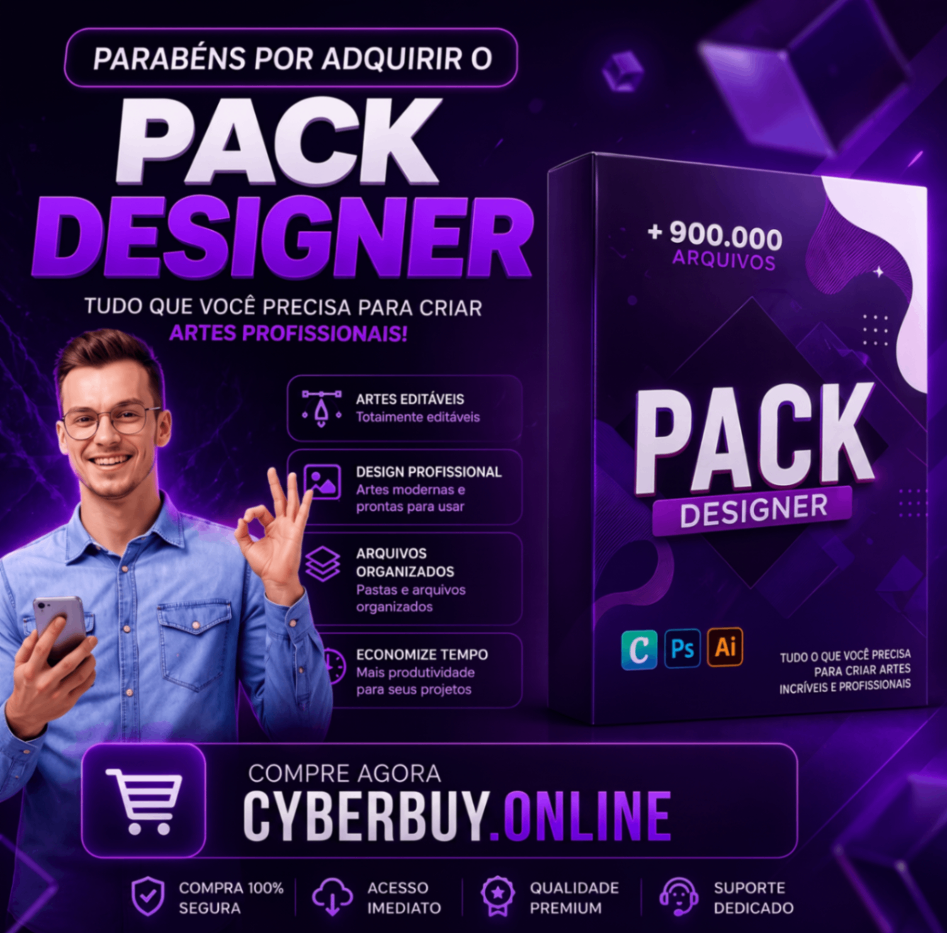 🚀💎 PACK SUPREMO DE DESIGN – KIT COMPLETO PARA DOMINAR A CRIAÇÃO! 🔥🎨 📈 MAIS QUALIDADE, MAIS IMPACTO, MAIS RESULTADO NAS SUAS ARTES!