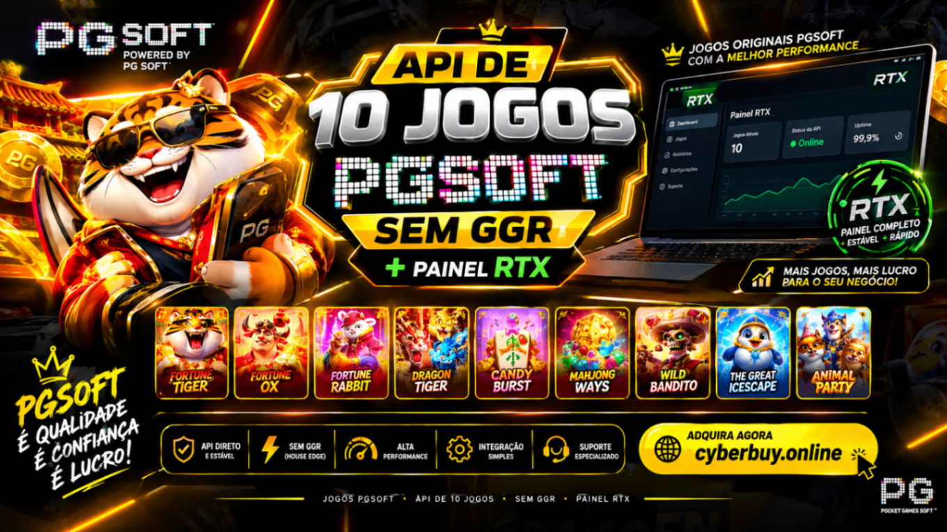 🎰 • API DE 10 JOGOS PGSOFT SEM GGR COM PAINEL RTX